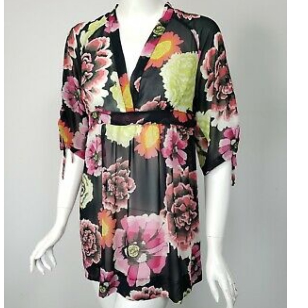 Cabi Gemini Floral Tunic Top